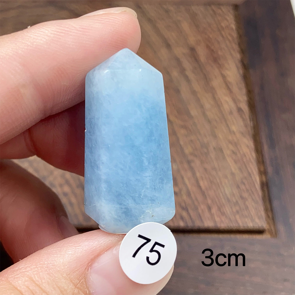 Natural Small-Sized  Crystal Aquamarine Tower