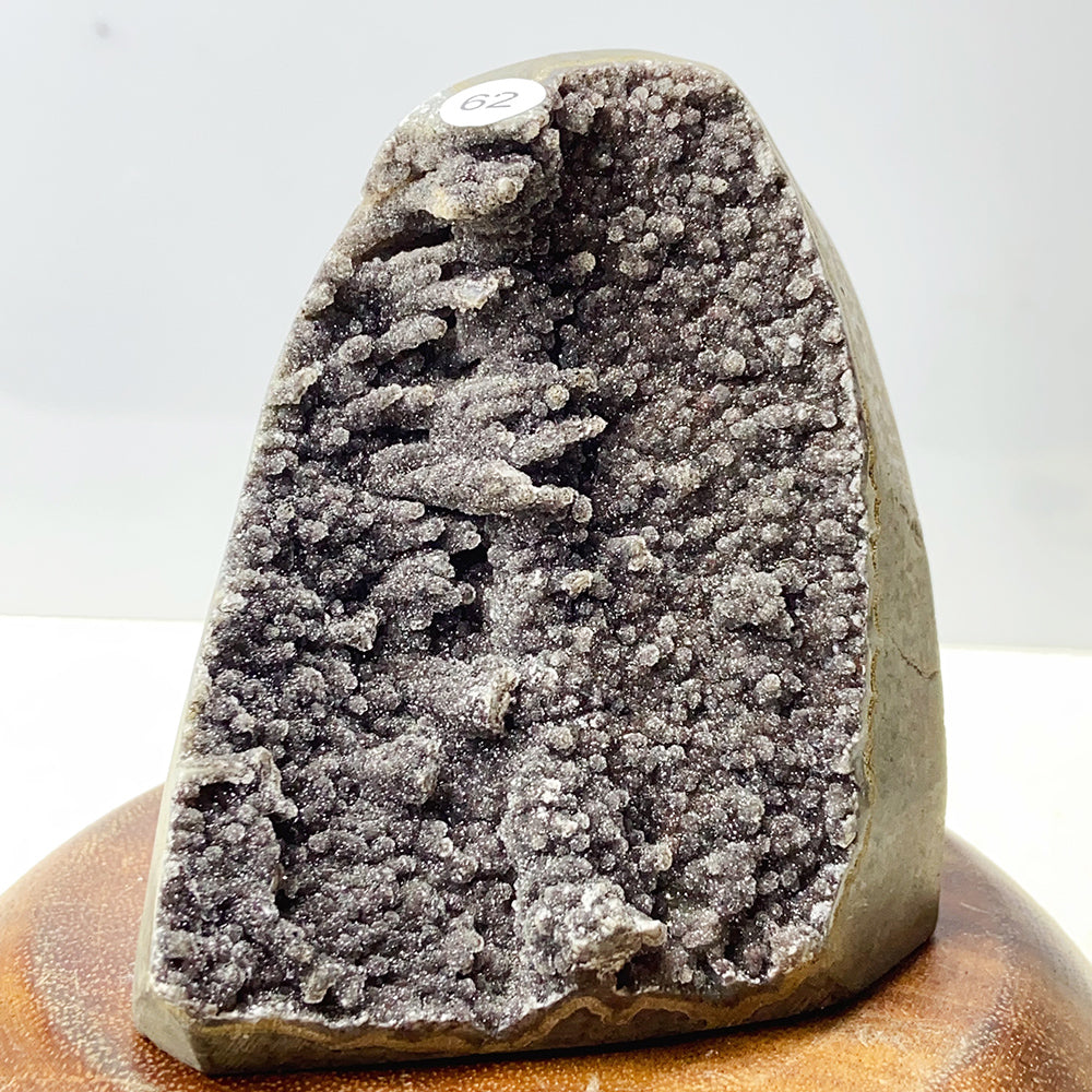 Black Forest Amethyst Cluster Geode Ornament Crystal Druzy Stone Decoration