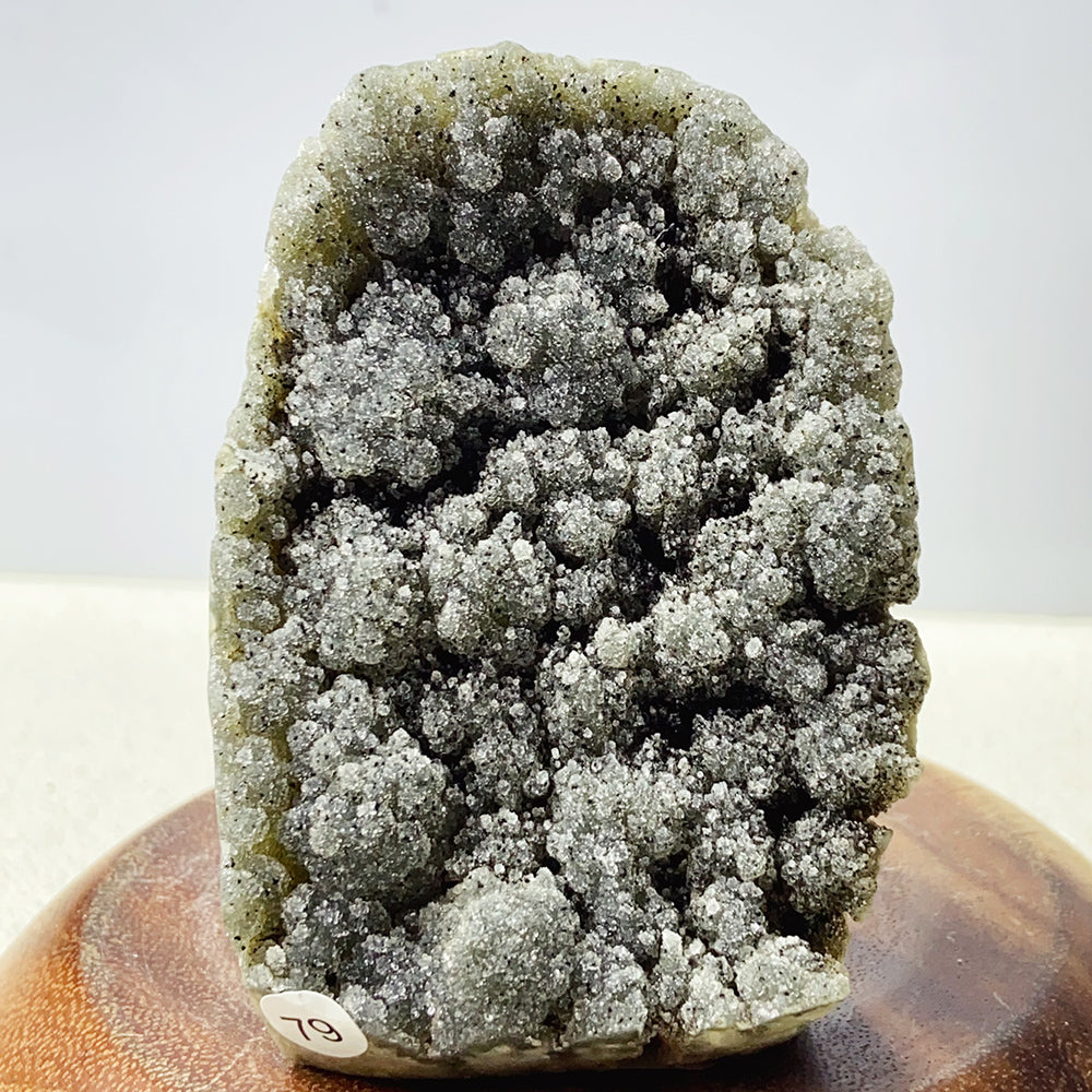 Black Forest Amethyst Cluster Geode Ornament Crystal Druzy Stone Decoration