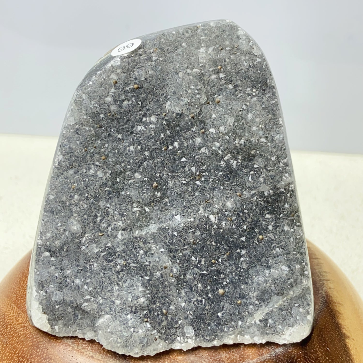 Black Forest Amethyst Cluster Geode Ornament Crystal Druzy Stone Decoration