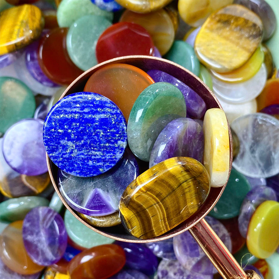 Crystal Mini Worry Stone Confetti Gemstone