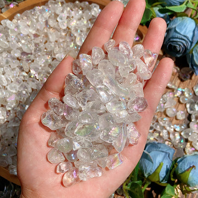 Aura Clear Quartz Chips