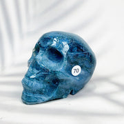 Green Moss Agate Carved Skulls Crystal