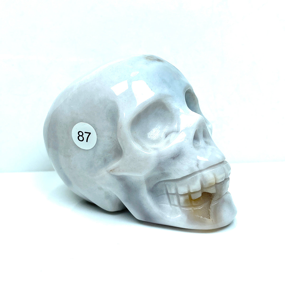 Ocean Jasper Skull Crystal Minerals Reiki Craft Energy Healing Meditation Spiritual Home Decoration