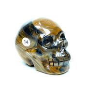 Yellow Tiger Eye Crystal Skull