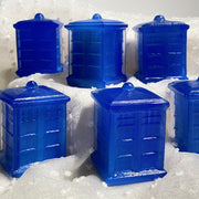 Blue Opalite Telephone Booth Carvings