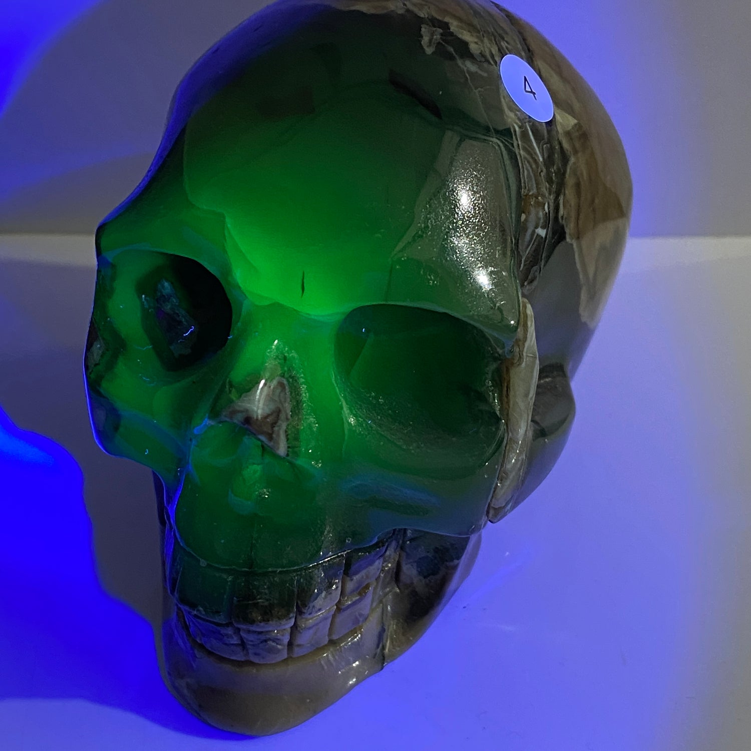 Volcano Crystal Agate Skull