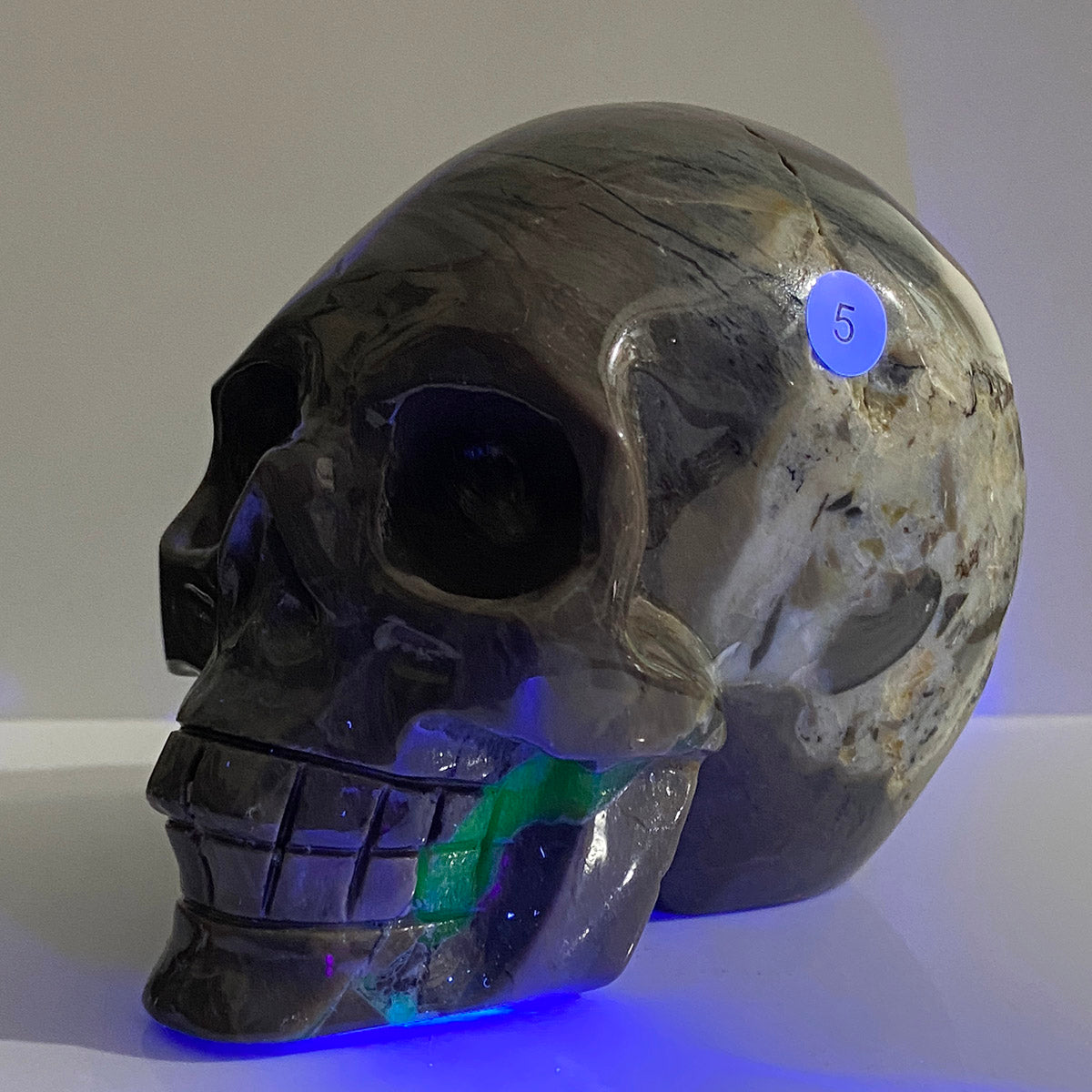 Volcano Crystal Agate Skull