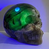 Volcano Crystal Agate Skull