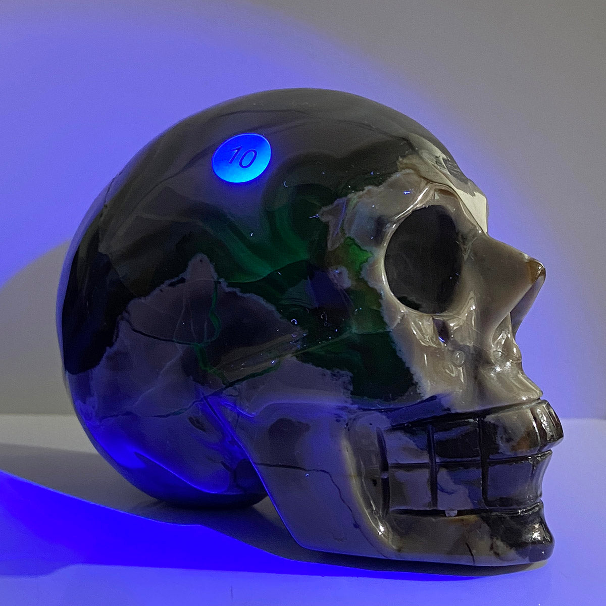 Volcano Crystal Agate Skull