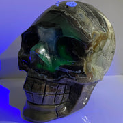 Volcano Crystal Agate Skull