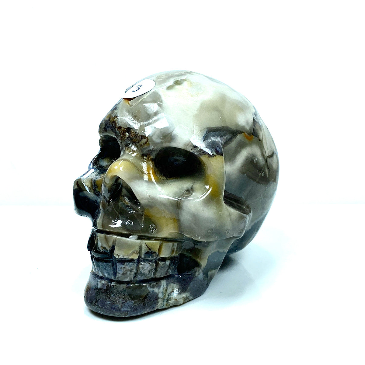 Volcano Crystal Agate Skull