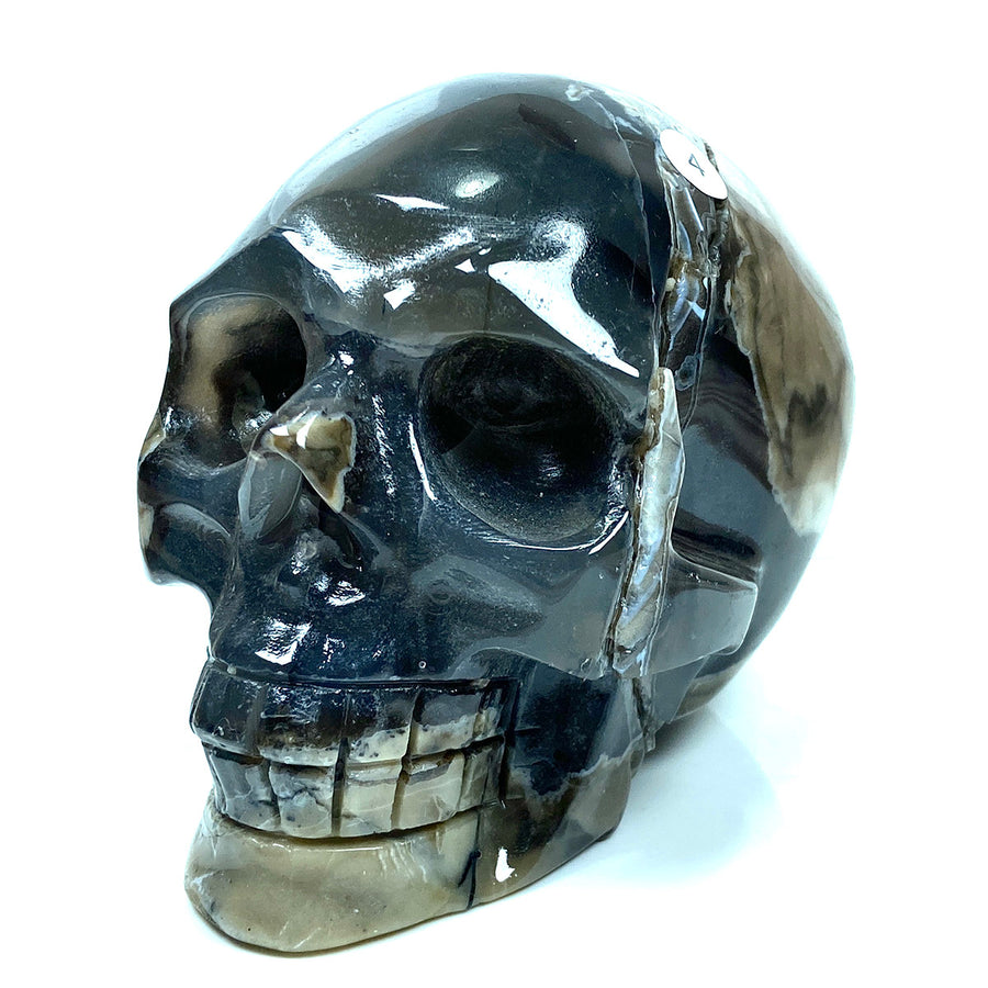 Volcano Crystal Agate Skull
