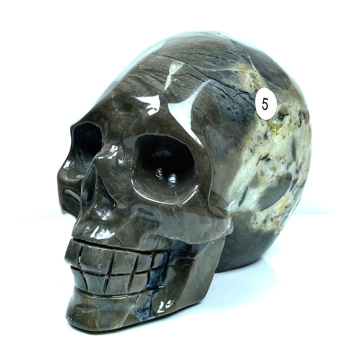 Volcano Crystal Agate Skull