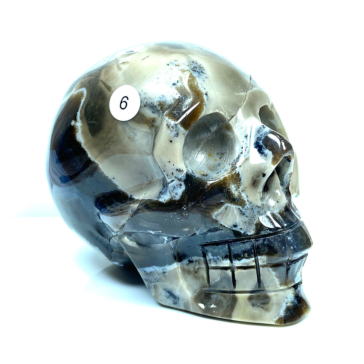 Volcano Crystal Agate Skull