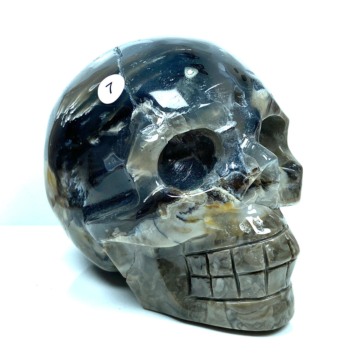 Volcano Crystal Agate Skull