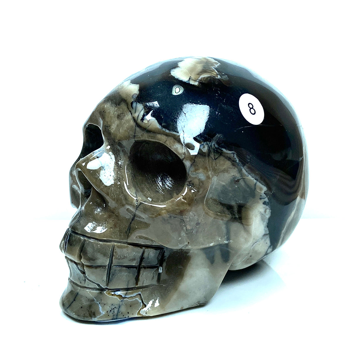 Volcano Crystal Agate Skull