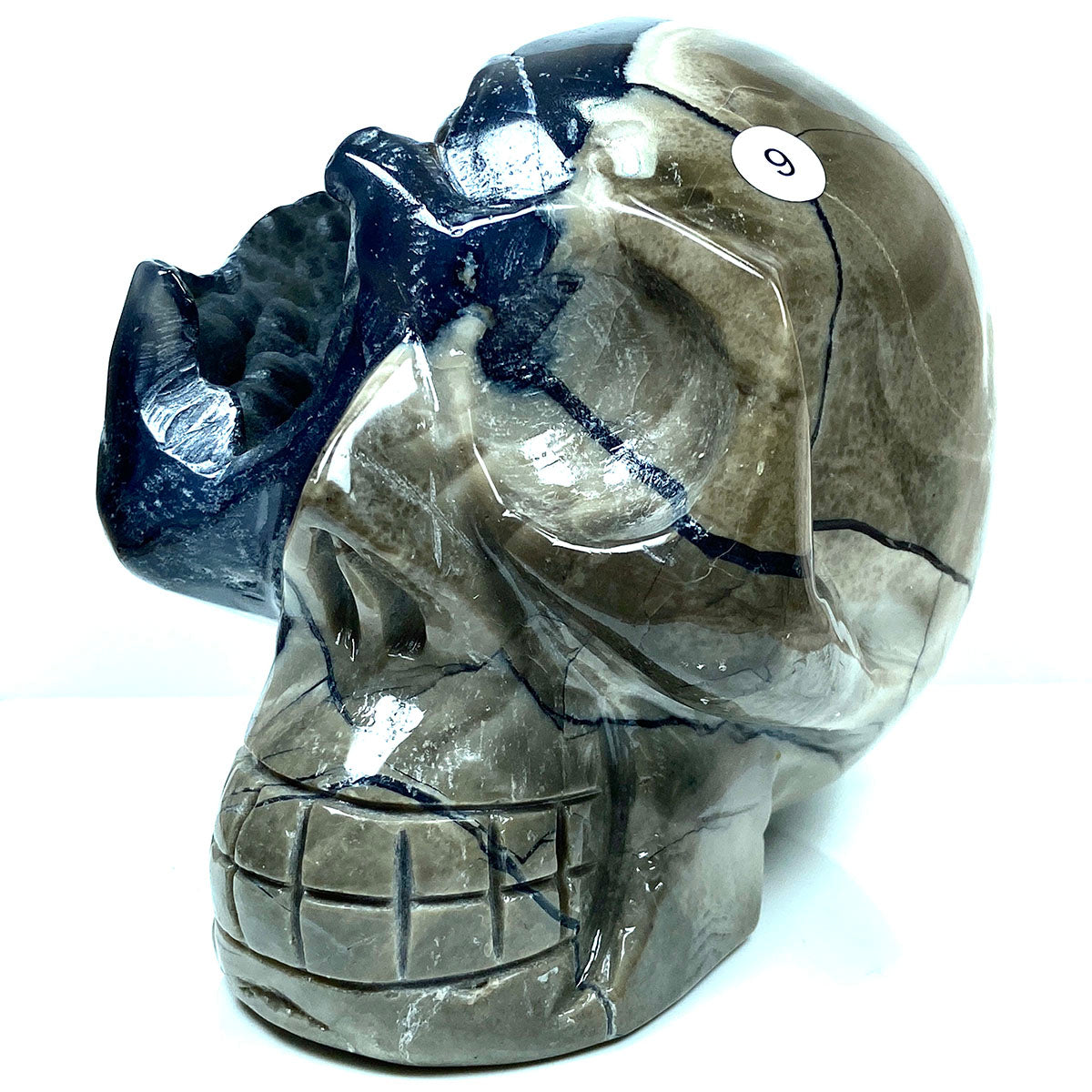 Volcano Crystal Agate Skull