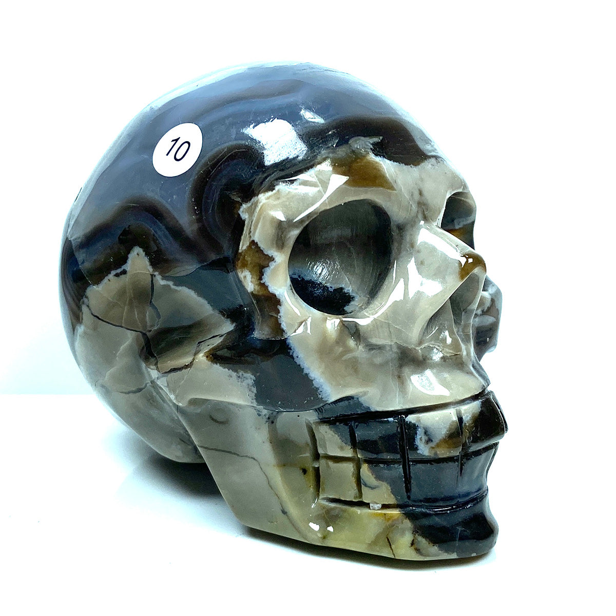 Volcano Crystal Agate Skull