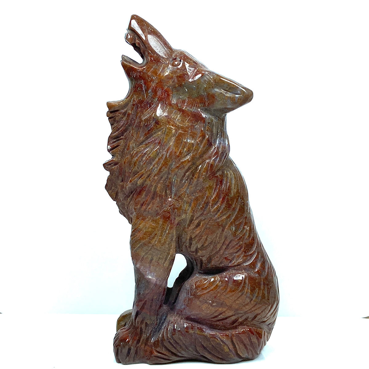 Ocean Jasper Crystal Carving Animal Wolf Elephant Owl