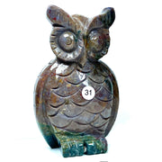 Ocean Jasper Crystal Carving Animal Wolf Elephant Owl
