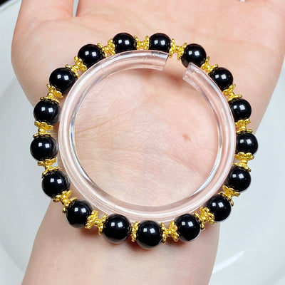 Obsidian Crystal Jewelry Bracelet