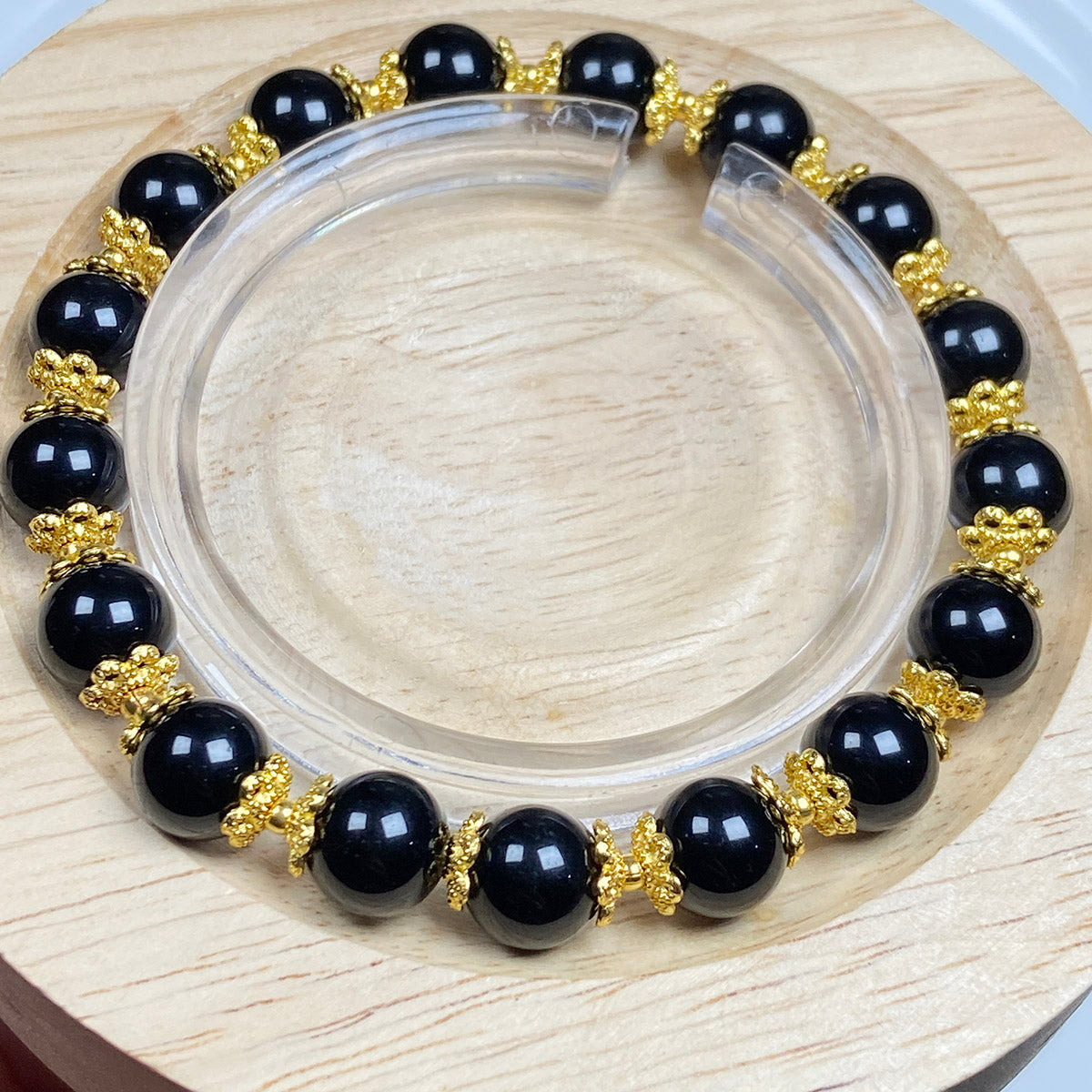 Obsidian Crystal Jewelry Bracelet