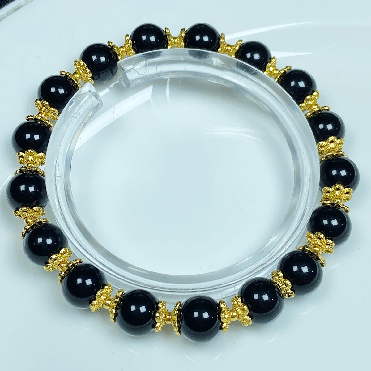 Obsidian Crystal Jewelry Bracelet