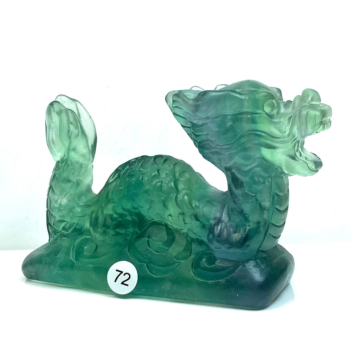 Fluorite Dragon Crystal Animal Carving