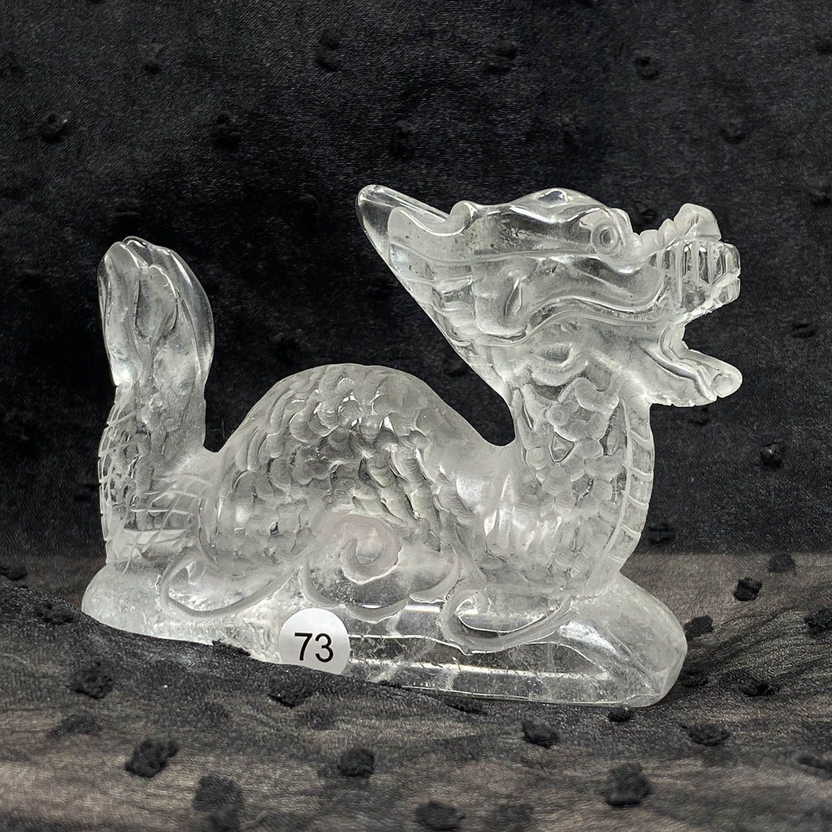 Fluorite Dragon Crystal Animal Carving