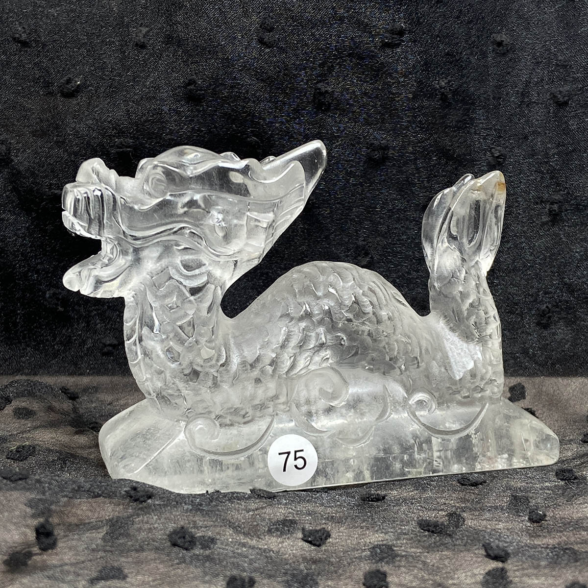 Fluorite Dragon Crystal Animal Carving