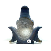 Druzy Agate Crystal Carving Yoga Woman Body