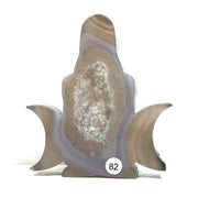 Druzy Agate Crystal Carving Yoga Woman Body