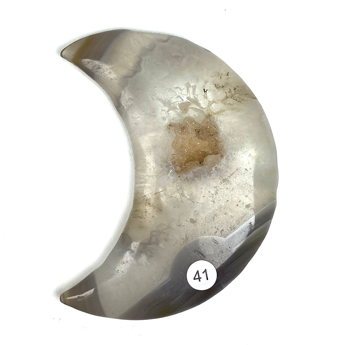 Druzy Agate Moon  Crystal