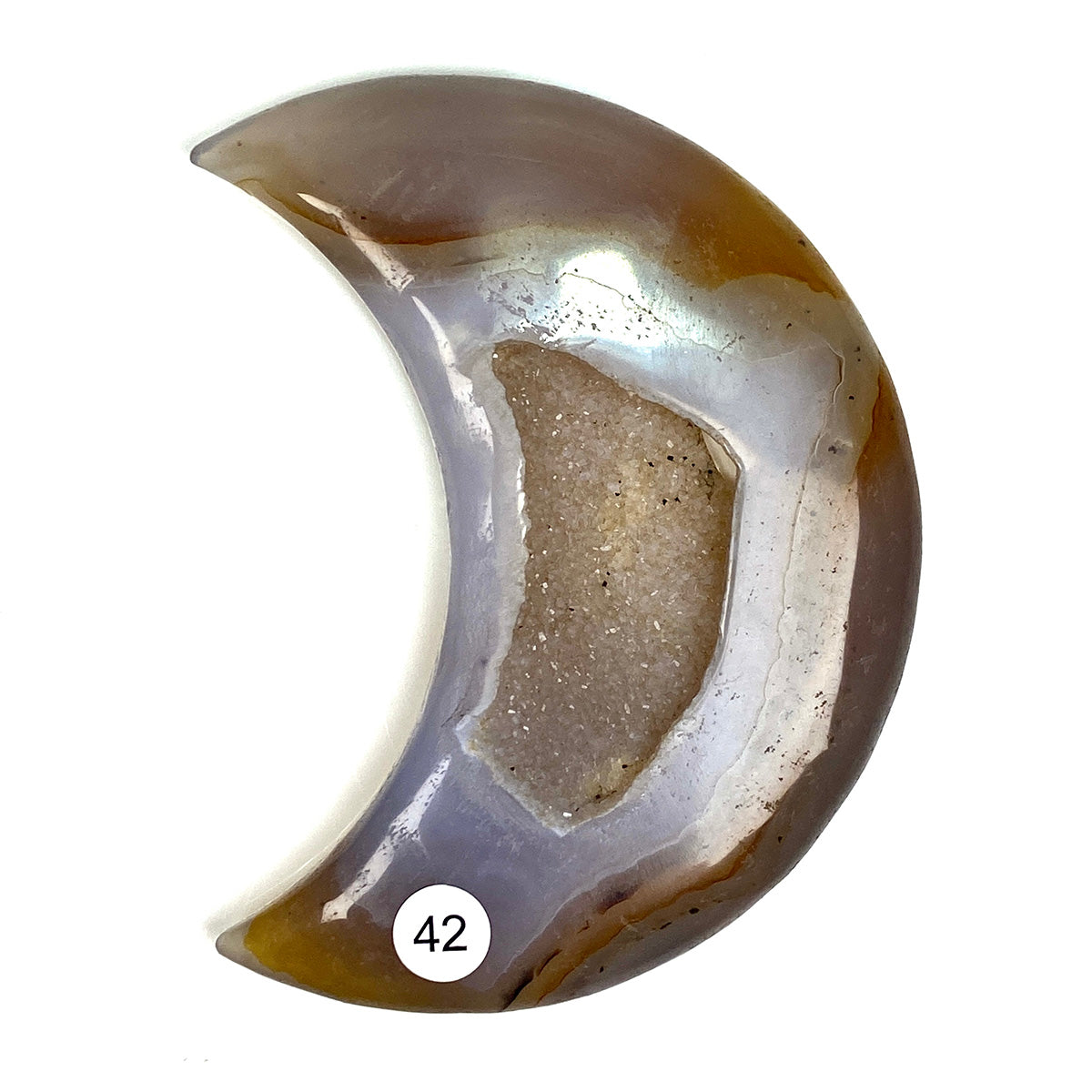 Druzy Agate Moon  Crystal
