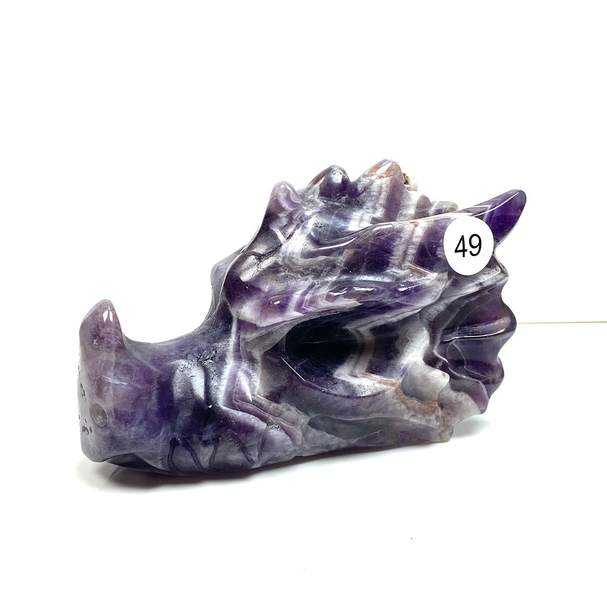 Dream Amethyst Dragon Head Crystal Statue