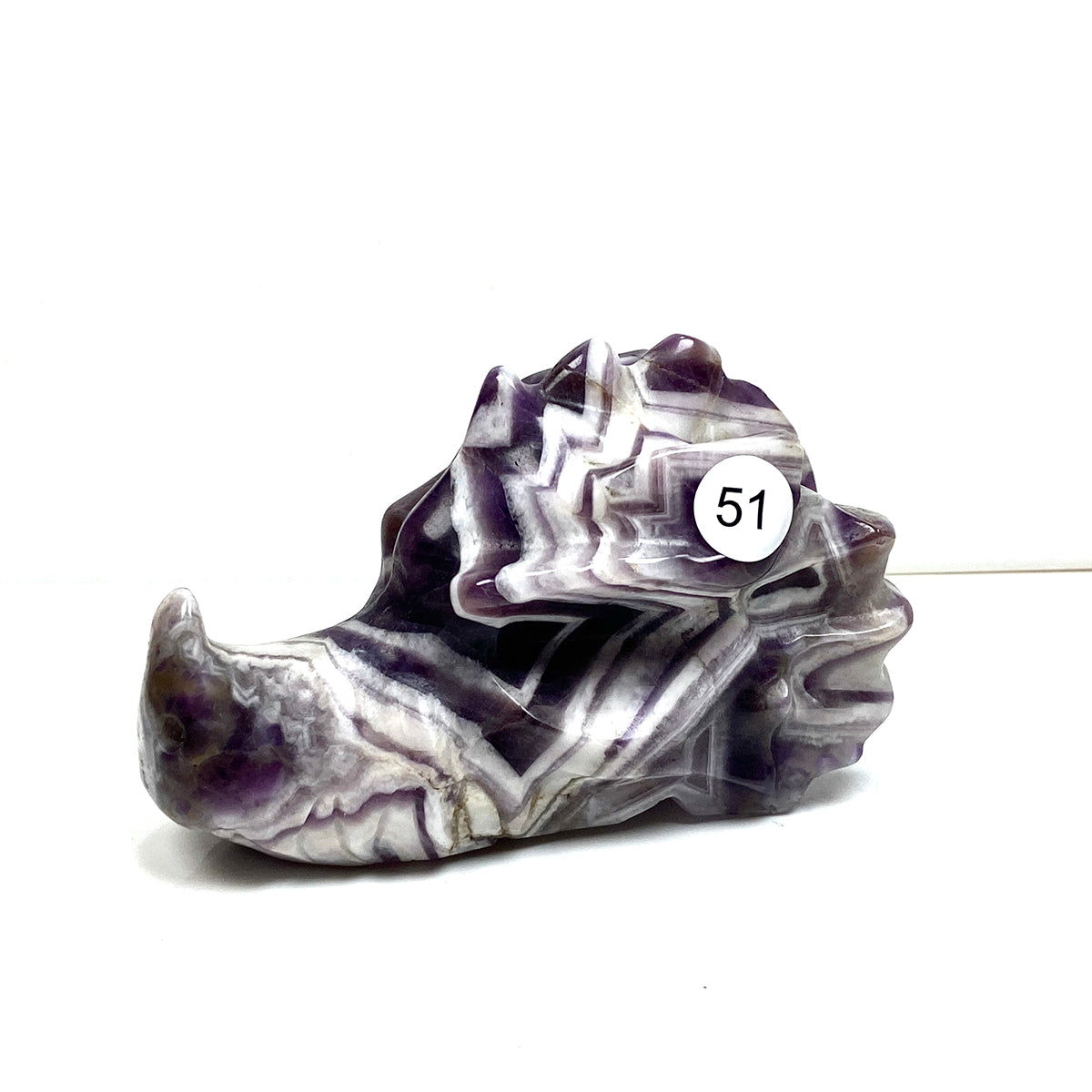 Dream Amethyst Dragon Head Crystal Statue