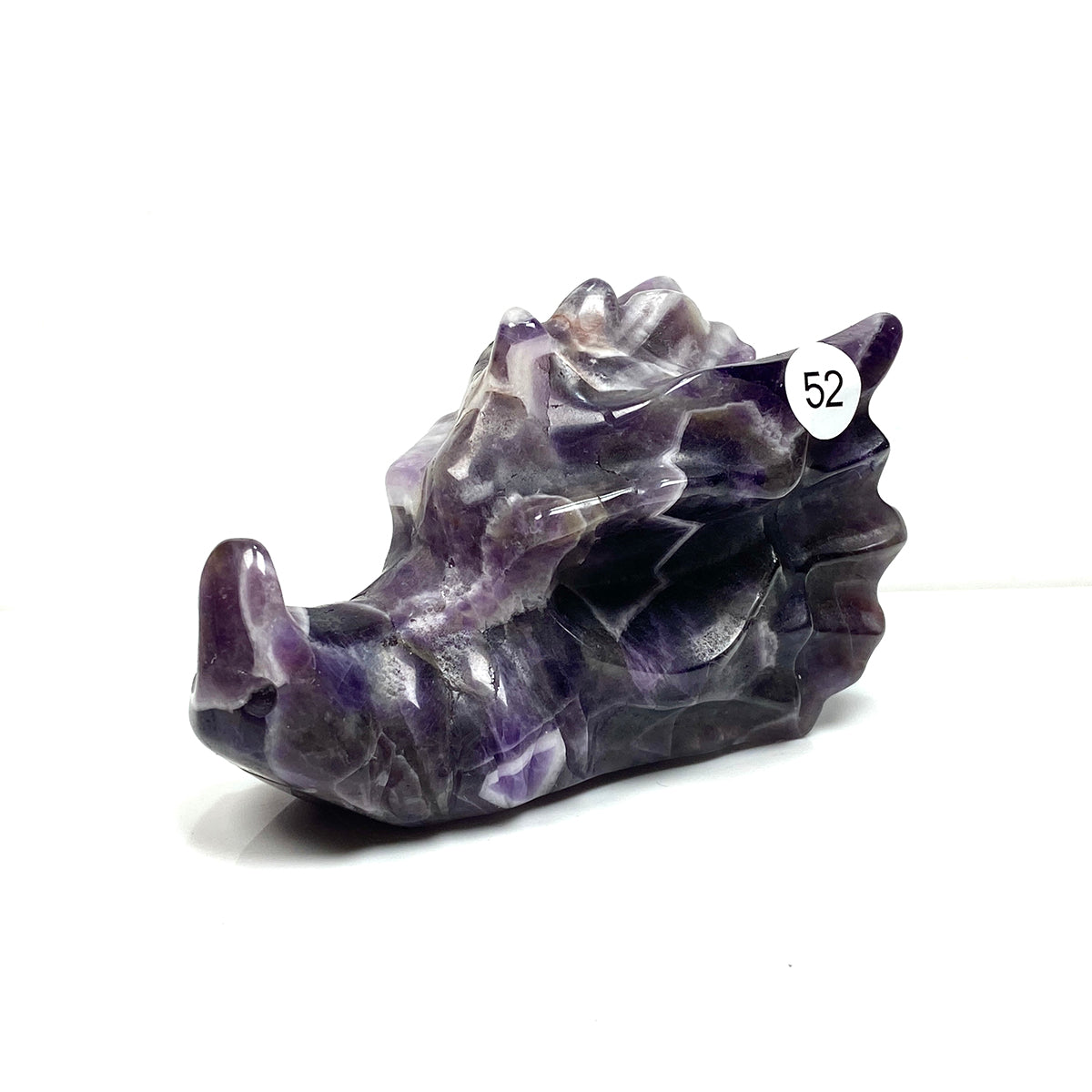 Dream Amethyst Dragon Head Crystal Statue