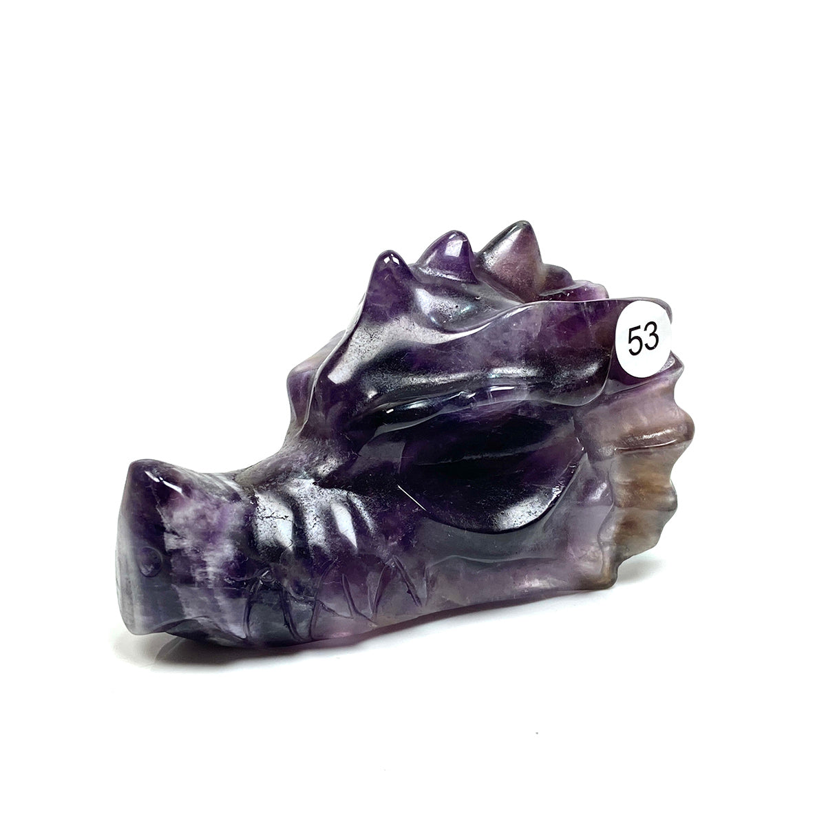 Dream Amethyst Dragon Head Crystal Statue