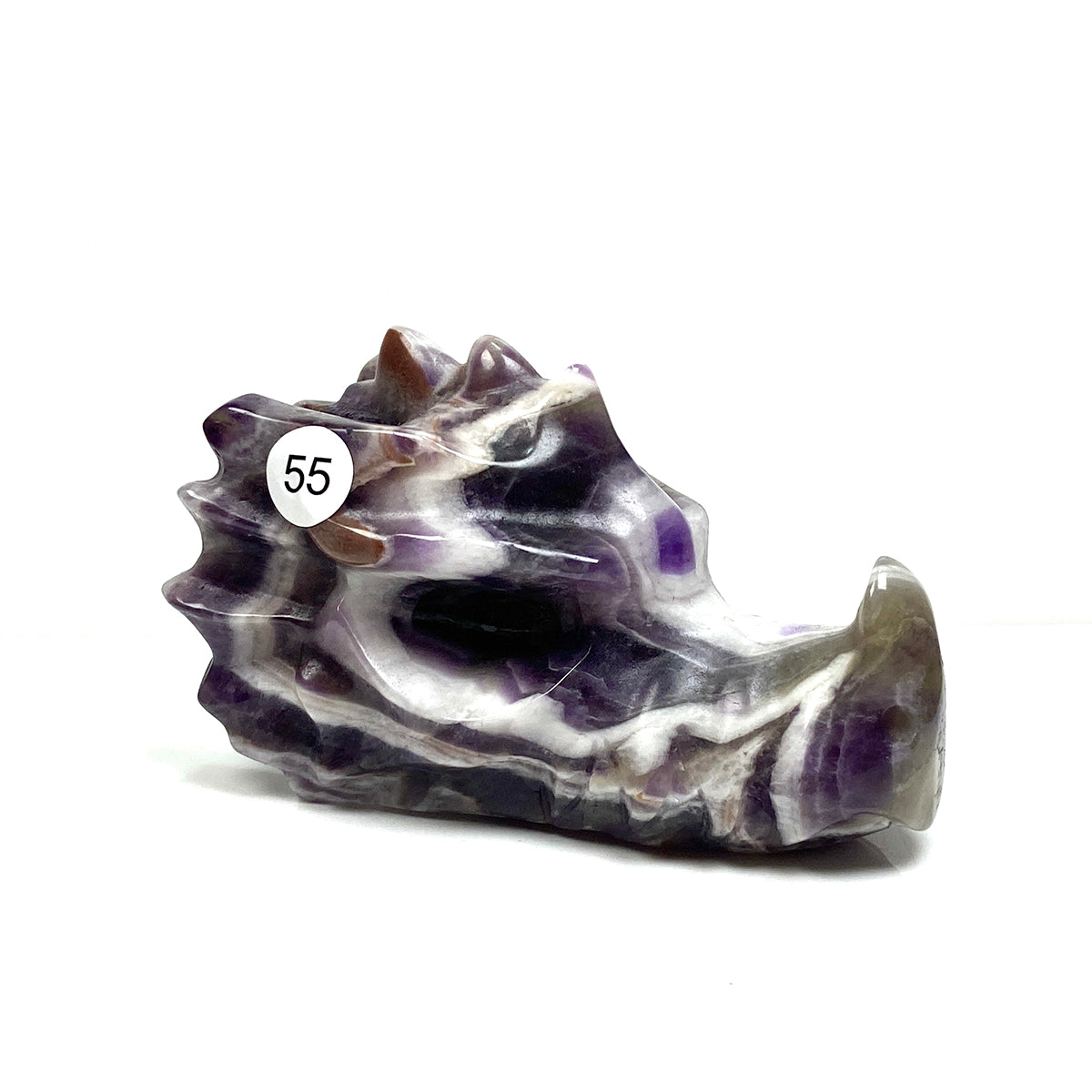 Dream Amethyst Dragon Head Crystal Statue