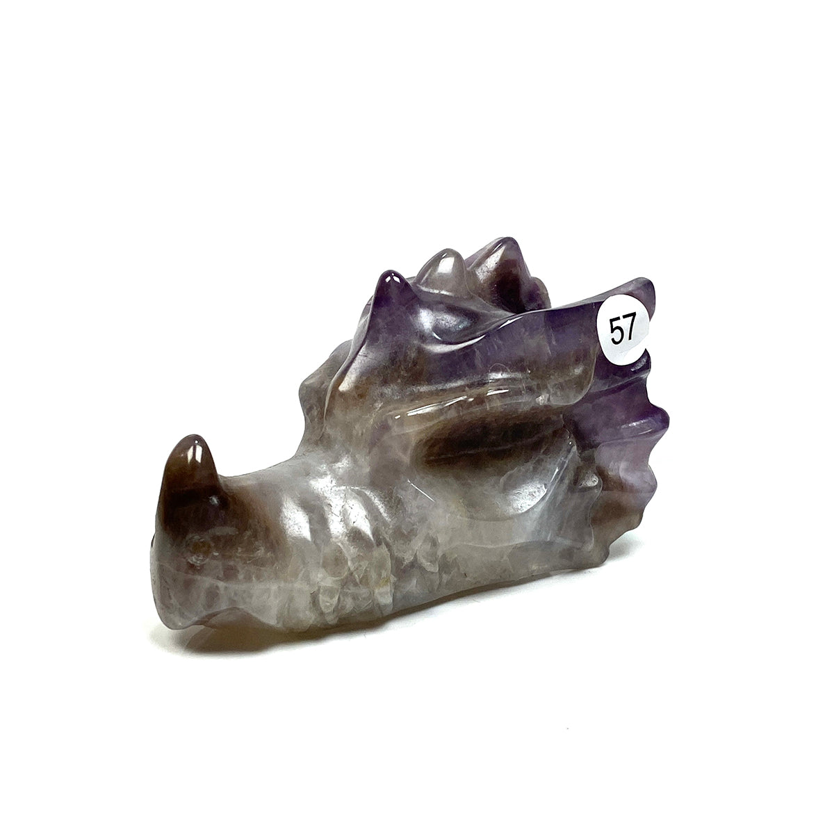 Dream Amethyst Dragon Head Crystal Statue
