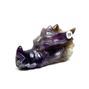 Dream Amethyst Dragon Head Crystal Statue