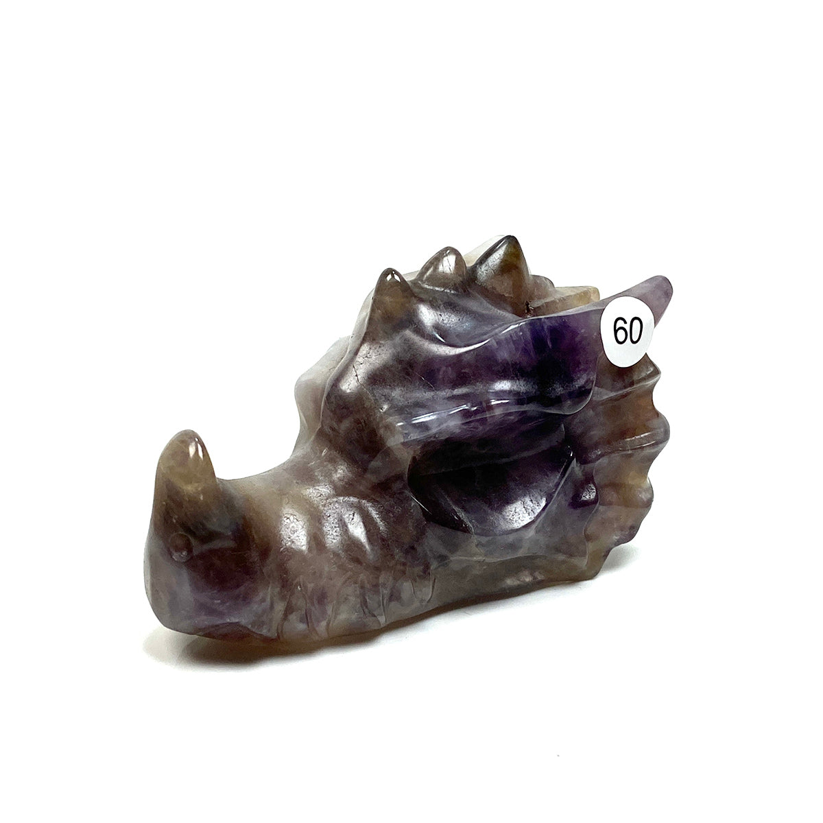 Dream Amethyst Dragon Head Crystal Statue