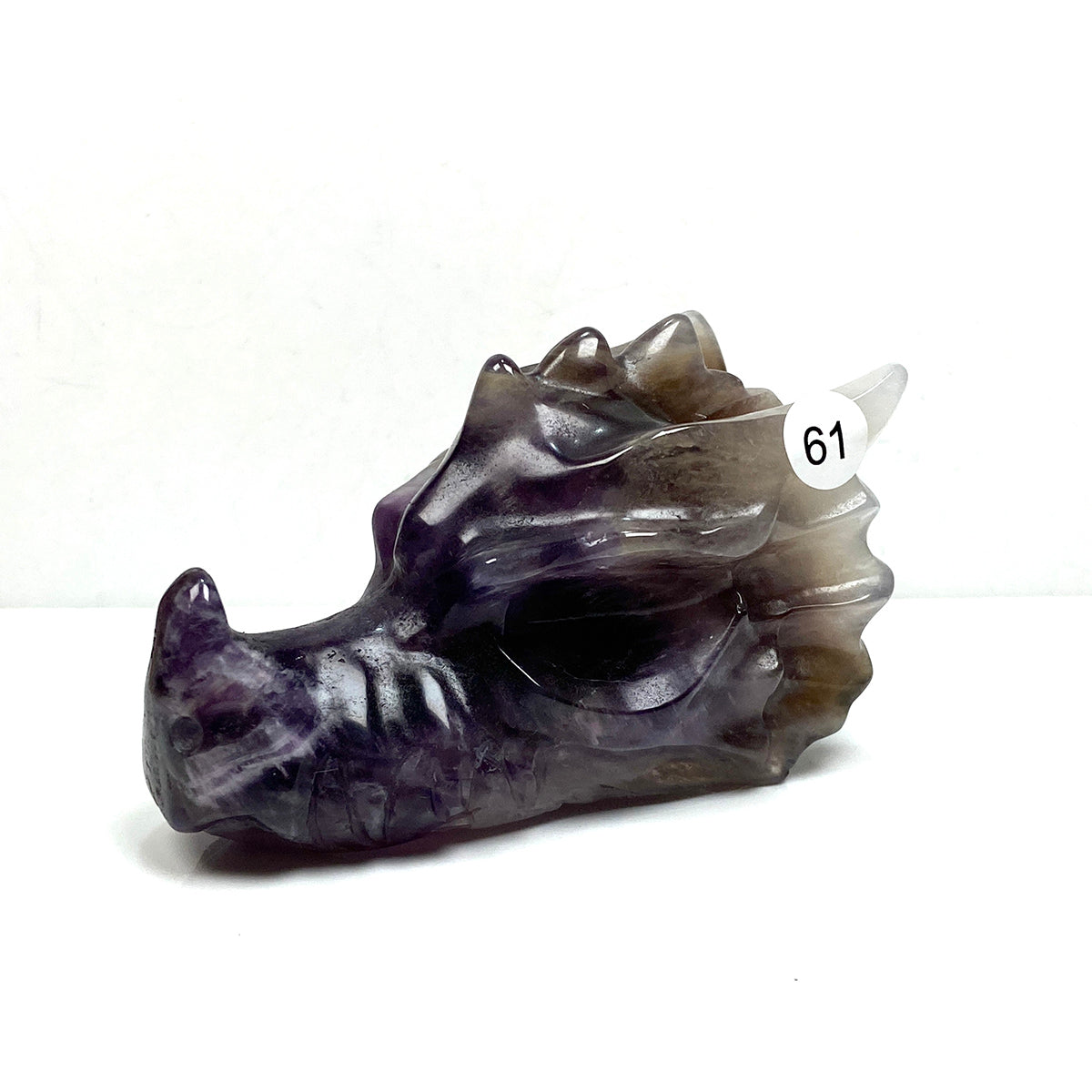 Dream Amethyst Dragon Head Crystal Statue