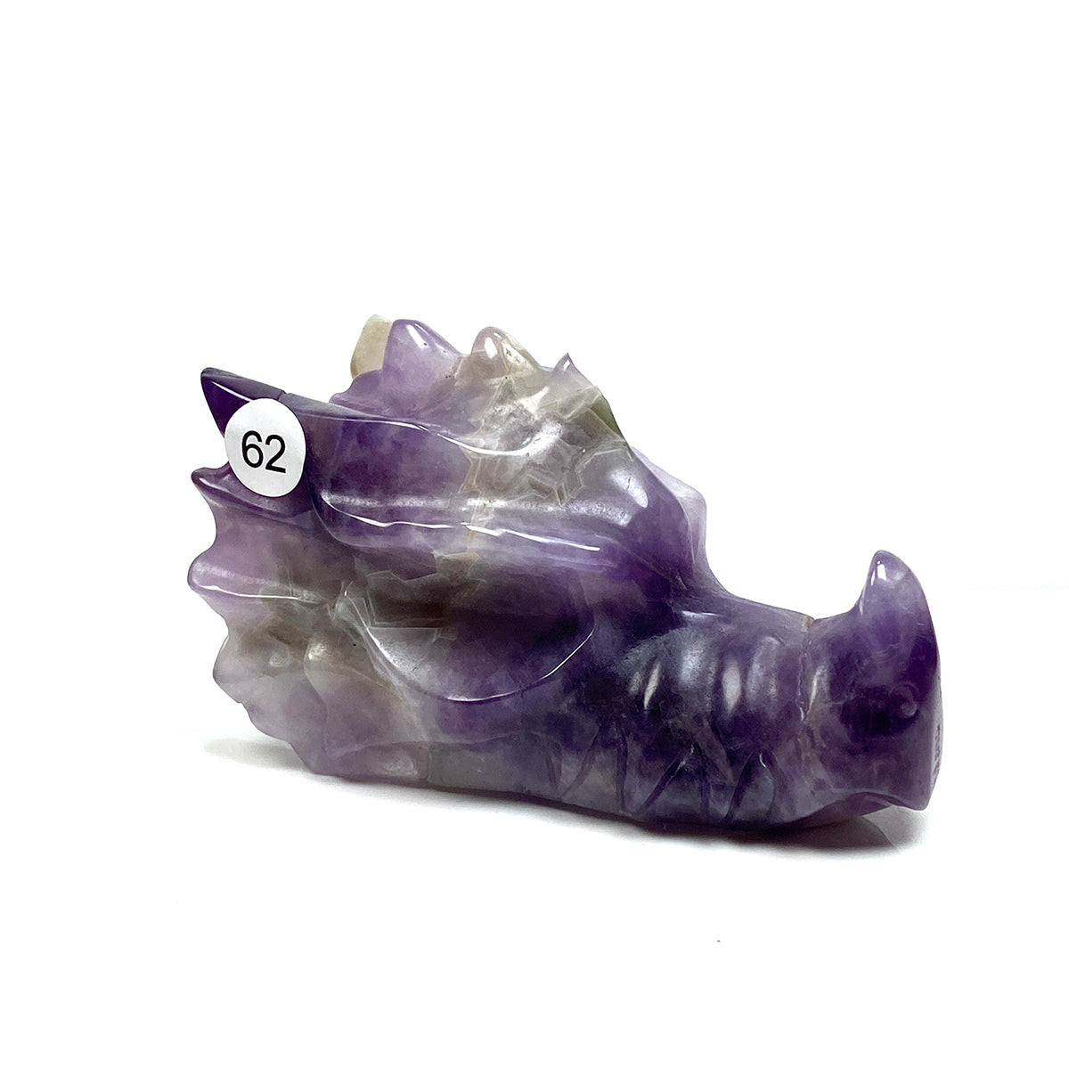 Dream Amethyst Dragon Head Crystal Statue