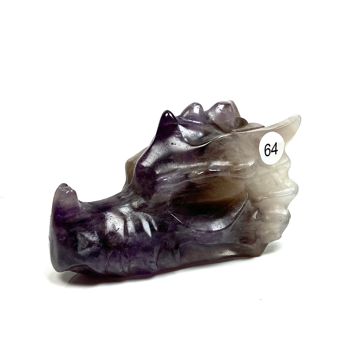 Dream Amethyst Dragon Head Crystal Statue