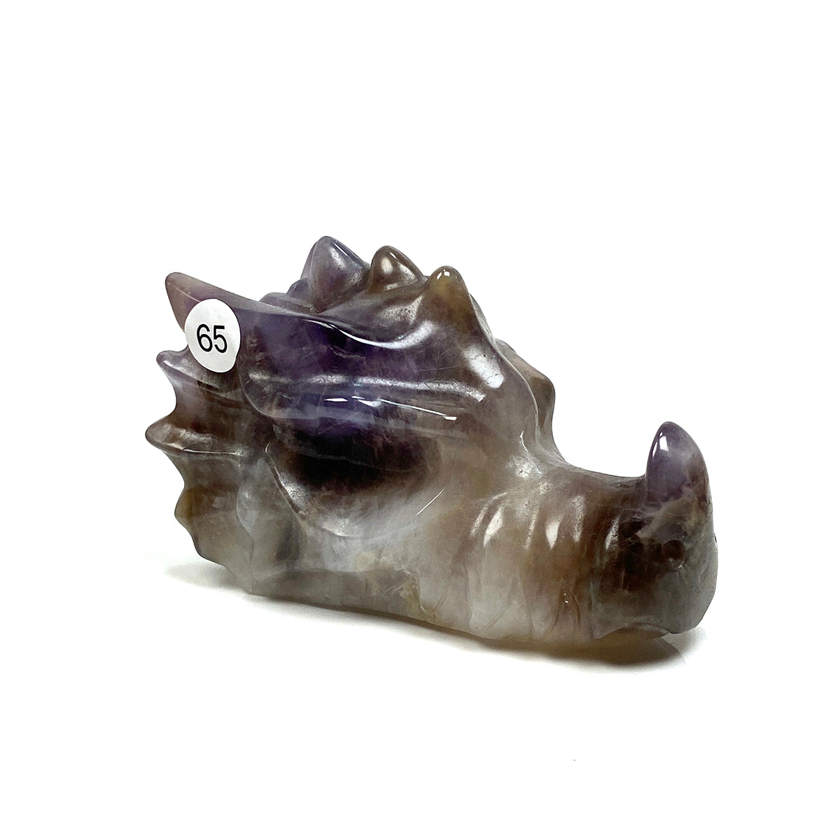 Dream Amethyst Dragon Head Crystal Statue