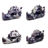 Dream Amethyst Dragon Head Crystal Statue