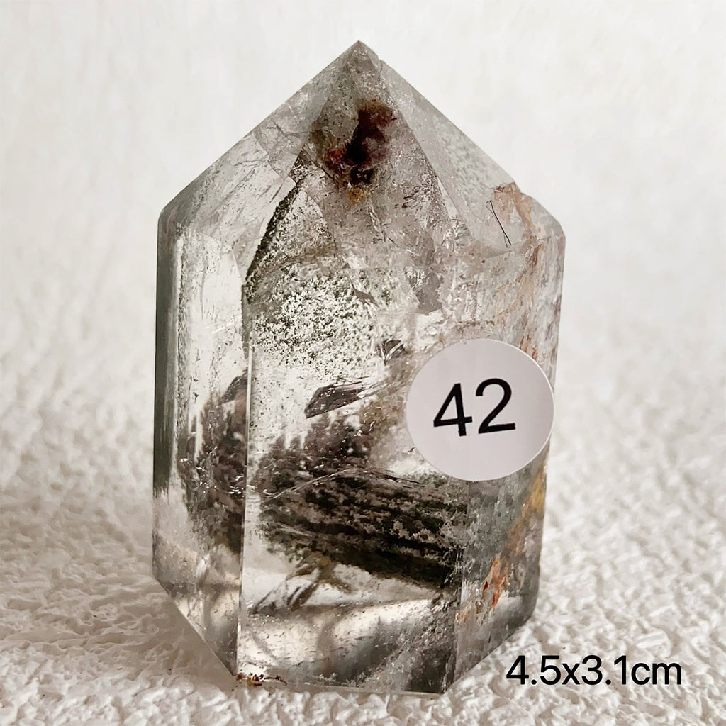 Natural Garden Quartz Crystal Tower