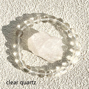 Different Materials Crystal Bracelet & Raw Stone Set